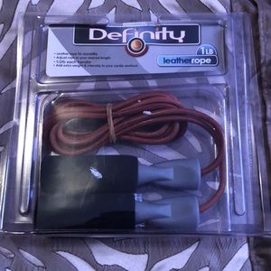 Leather weighted jump rope